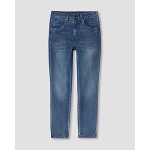 NWT UNIVERSAL STANDARD Seine High Rise 27” Skinny Jeans in Distressed Blue, 00